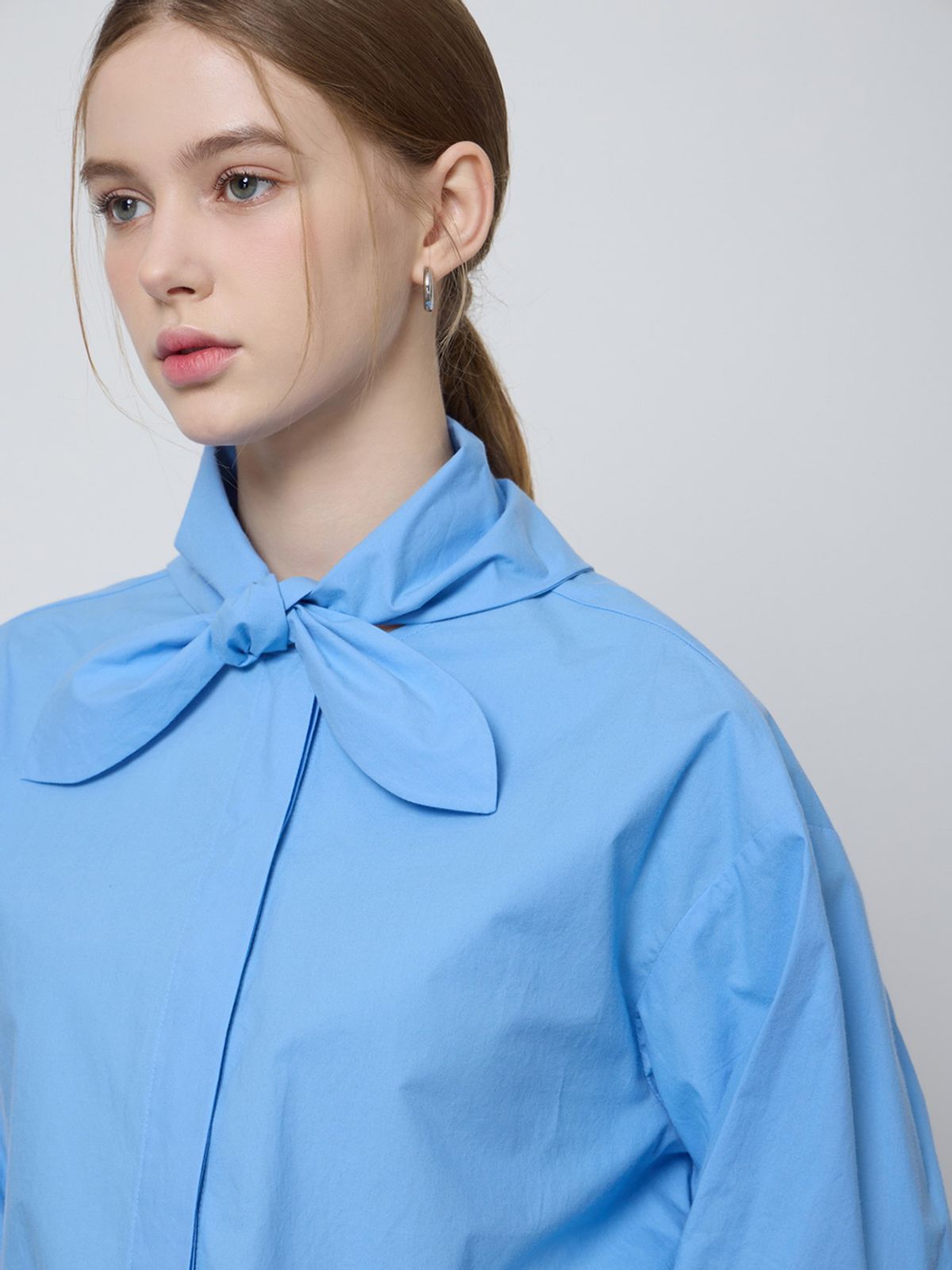 엘유브이엠(LUVM) TIE COTTON SHIRTS_SKY BLUE