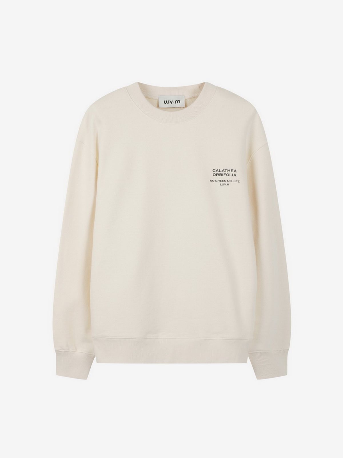 엘유브이엠(LUVM) CALATHEA PRINTING SWEATSHIRTS_CREAM