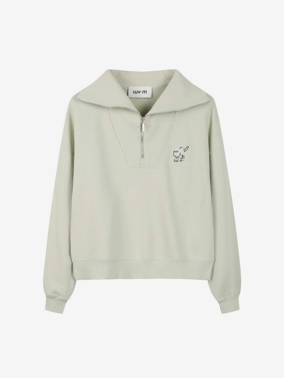 엘유브이엠(LUVM) WIDE COLLAR SWEATSHIRTS_MINT