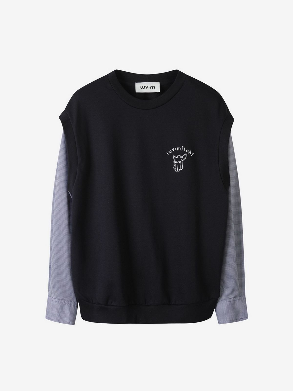 엘유브이엠(LUVM) LAYERED SWEATSHIRTS_NAVY