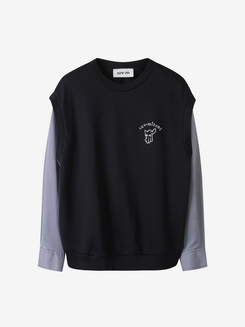 LAYERED SWEATSHIRTS_NAVY