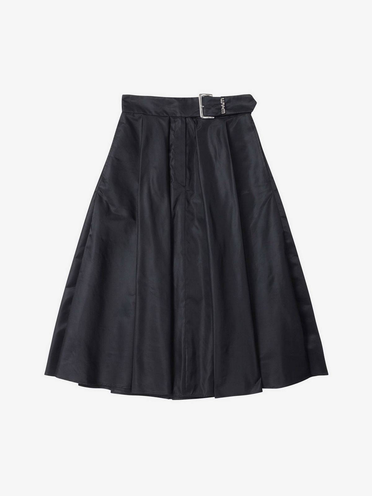 엘유브이엠(LUVM) BELTED MIDI SKIRT_BLACK