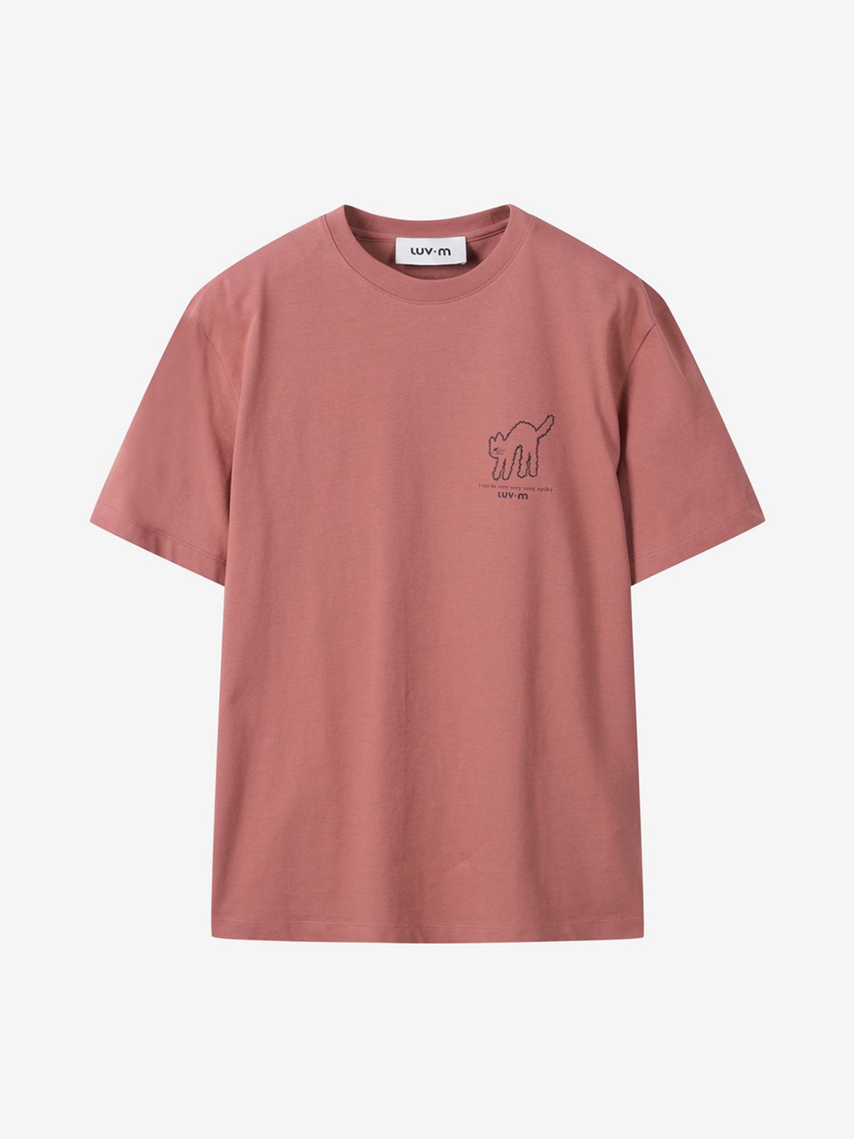 엘유브이엠(LUVM) UNISEX BASIC MITCHI T-SHIRT_SALMON