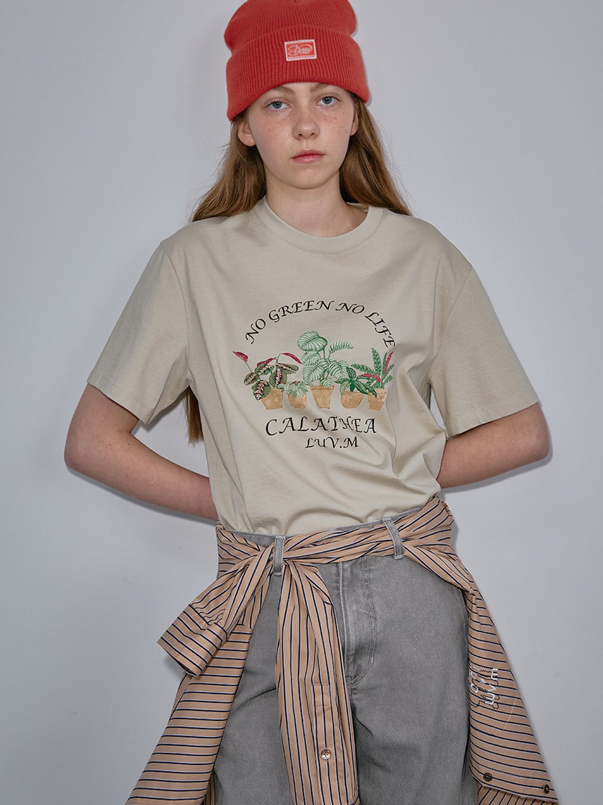 엘유브이엠(LUVM) CALATHEA PRINTING T-SHIRT_MINT