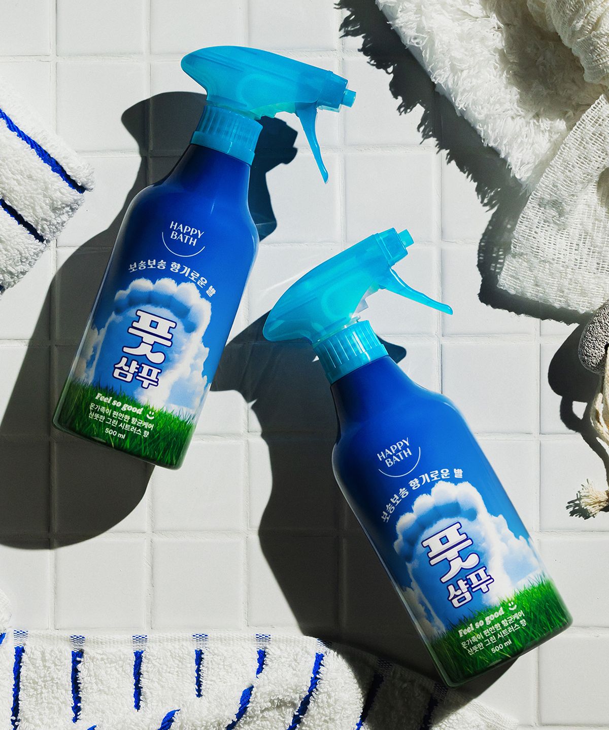 해피바스(HAPPYBATH) 필쏘굿 풋샴푸 그린 시트러스 500ml 2개