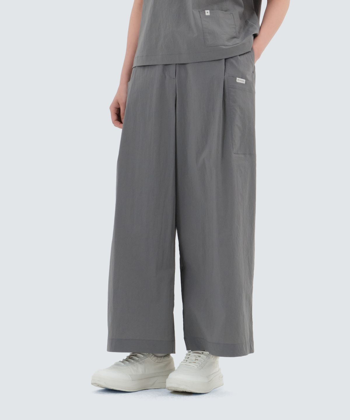 스노우피크 어패럴(SNOWPEAK APPAREL) 루트 여성 와이드 팬츠 (S25MWRPT65) Dark Gray