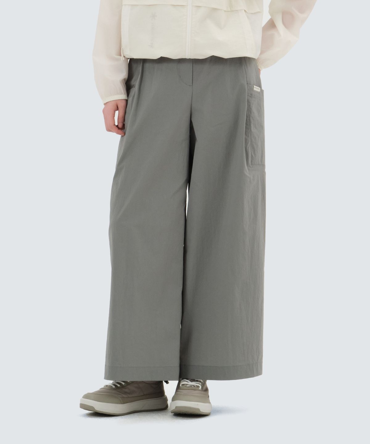 스노우피크 어패럴(SNOWPEAK APPAREL) 루트 여성 와이드 팬츠 (S25MWRPT65) Light Khaki