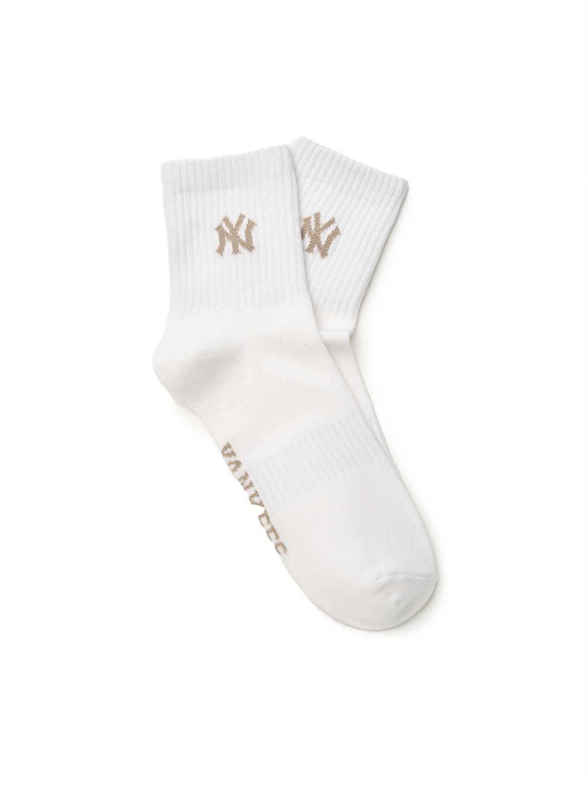 엠엘비(MLB) 데일리 스몰로고 중목양말 NY (White)