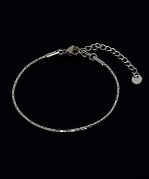 얇은 뱀 체인 써지컬스틸 레이어드 팔찌 MFJBM27