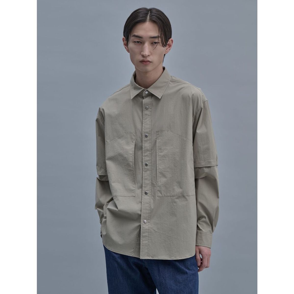 시프트지(SHIFT.G) Module ZoomIn Shirts  Beige