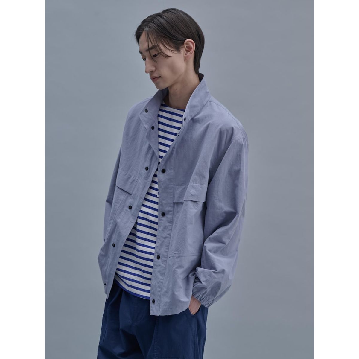시프트지(SHIFT.G) Cotton Linen ZoomIn Shirts  Grey