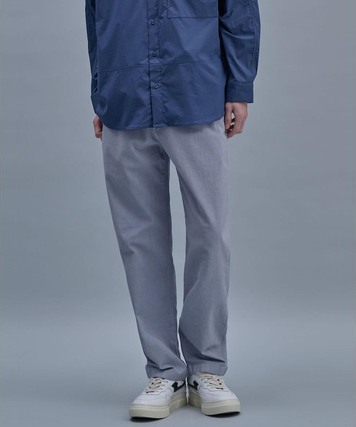 시프트지(SHIFT.G) Garment Dyed Cotton Slacks  Blue