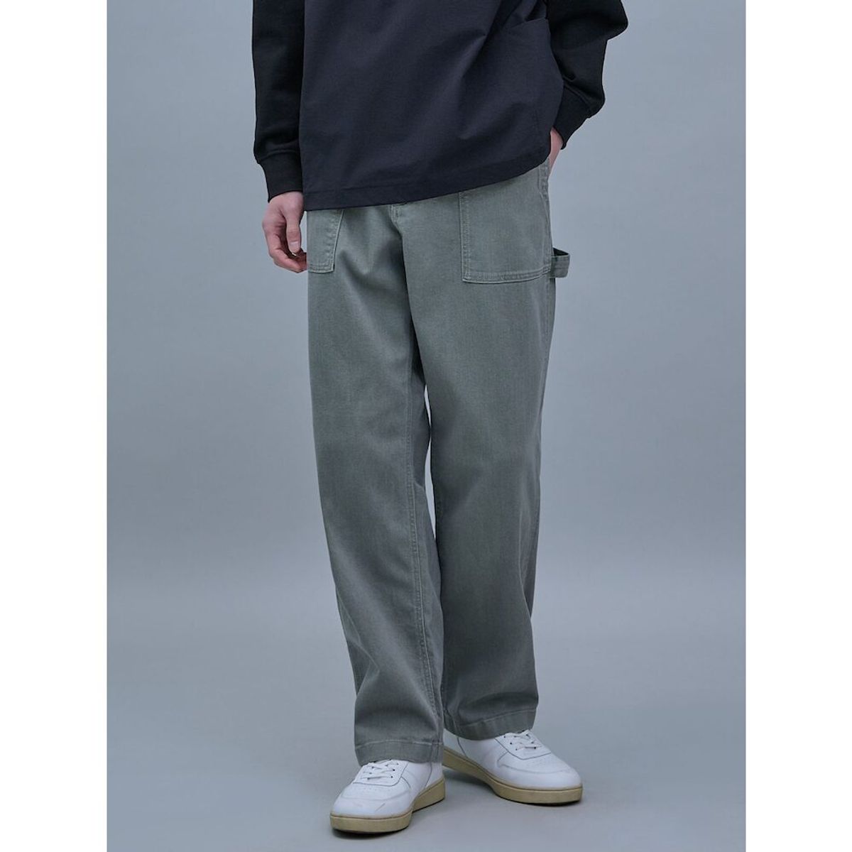 시프트지(SHIFT.G) Mallet Denim Pants (SetUp)  Grey