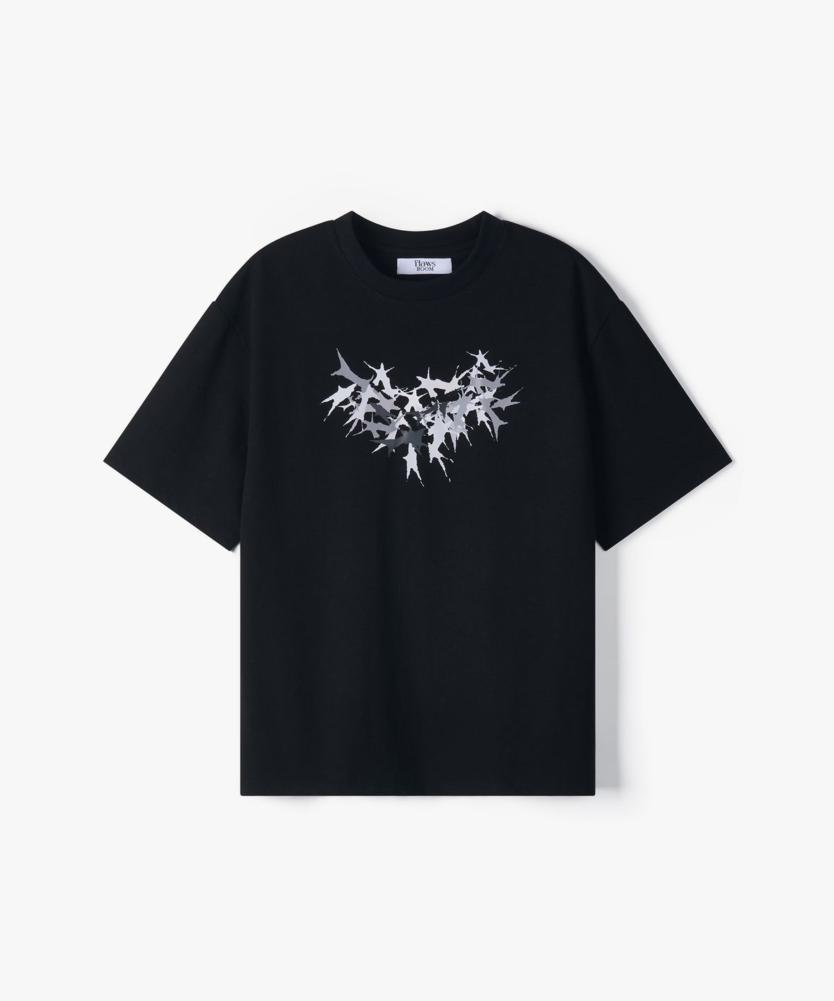 플로즈룸(FLAWSROOM) Broken Hearts TShirt BLACK
