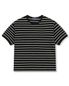 SLIM FIT STRIPE T-SHIRTS BLACK