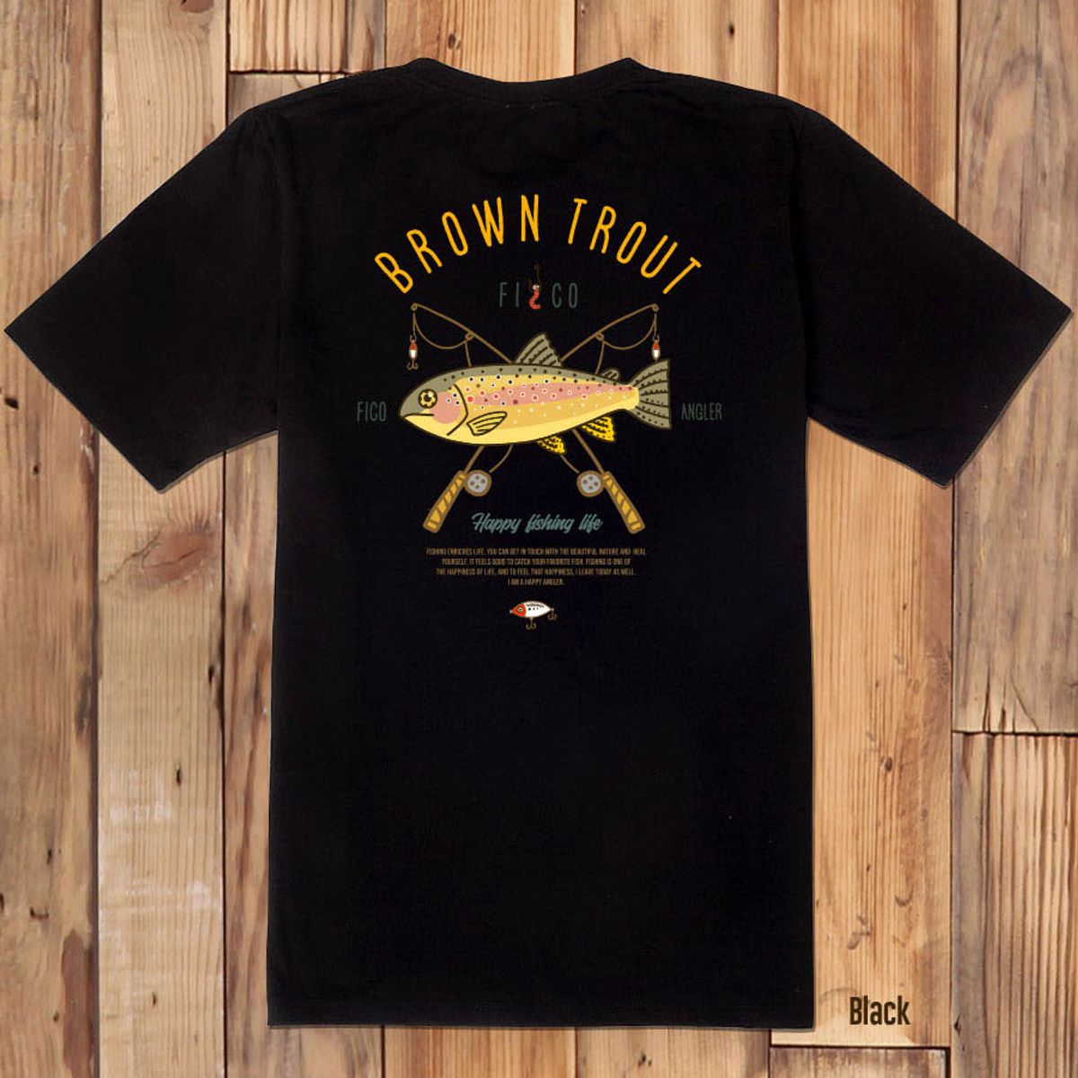 돌돌(DOLDOL) FICO_tshirts-254 피코앵글러 낚시 브랜드 브라운송어 디자인 티셔츠 반팔티