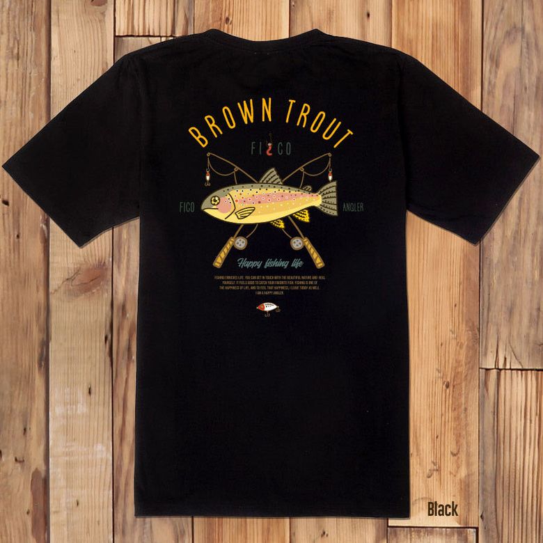 FICO_tshirts-254 피코앵글러 낚시 브랜드 브라운송어 디자인 티셔츠 반팔티