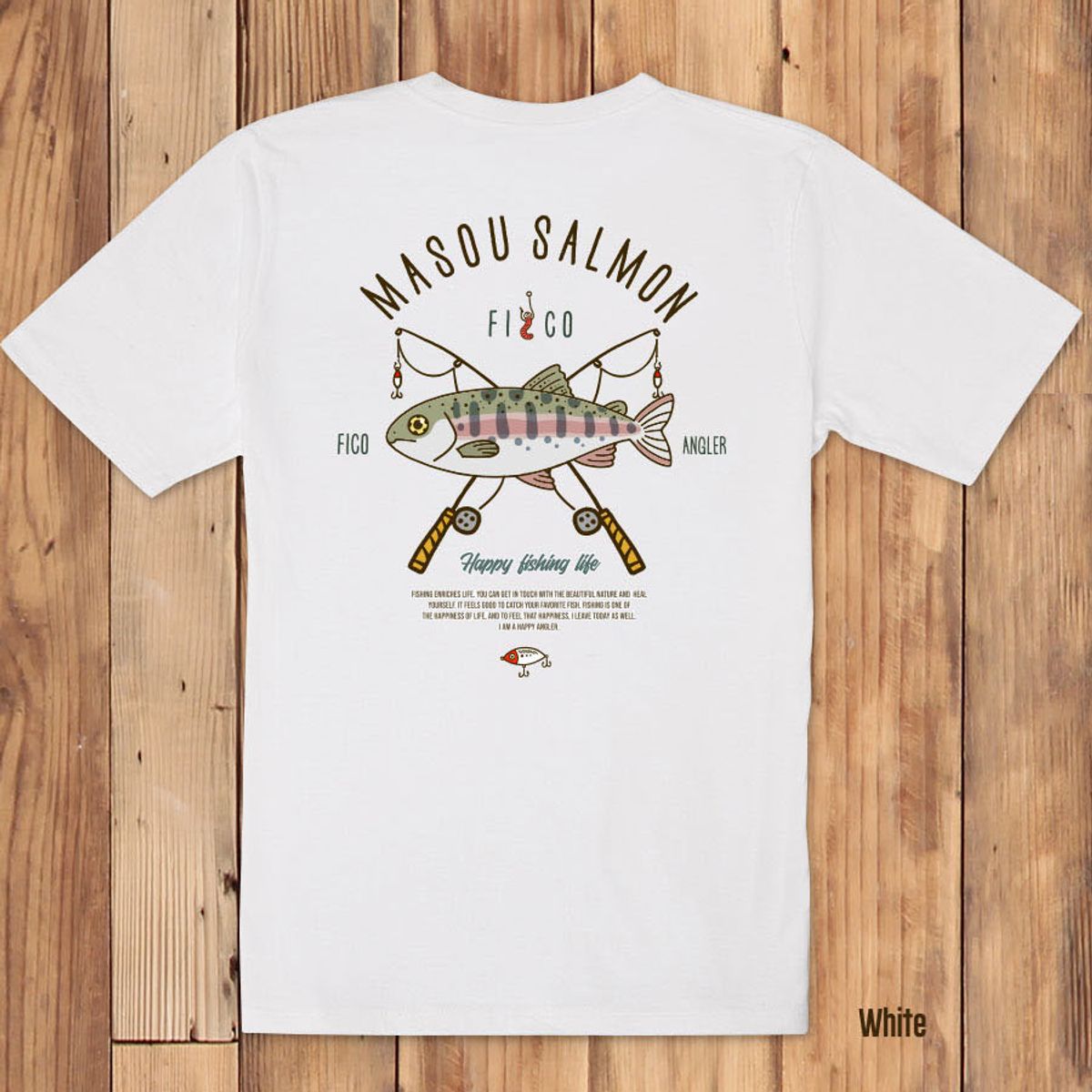 돌돌(DOLDOL) FICO_tshirts-255 피코앵글러 낚시 브랜드 산천어 디자인 티셔츠 반팔티