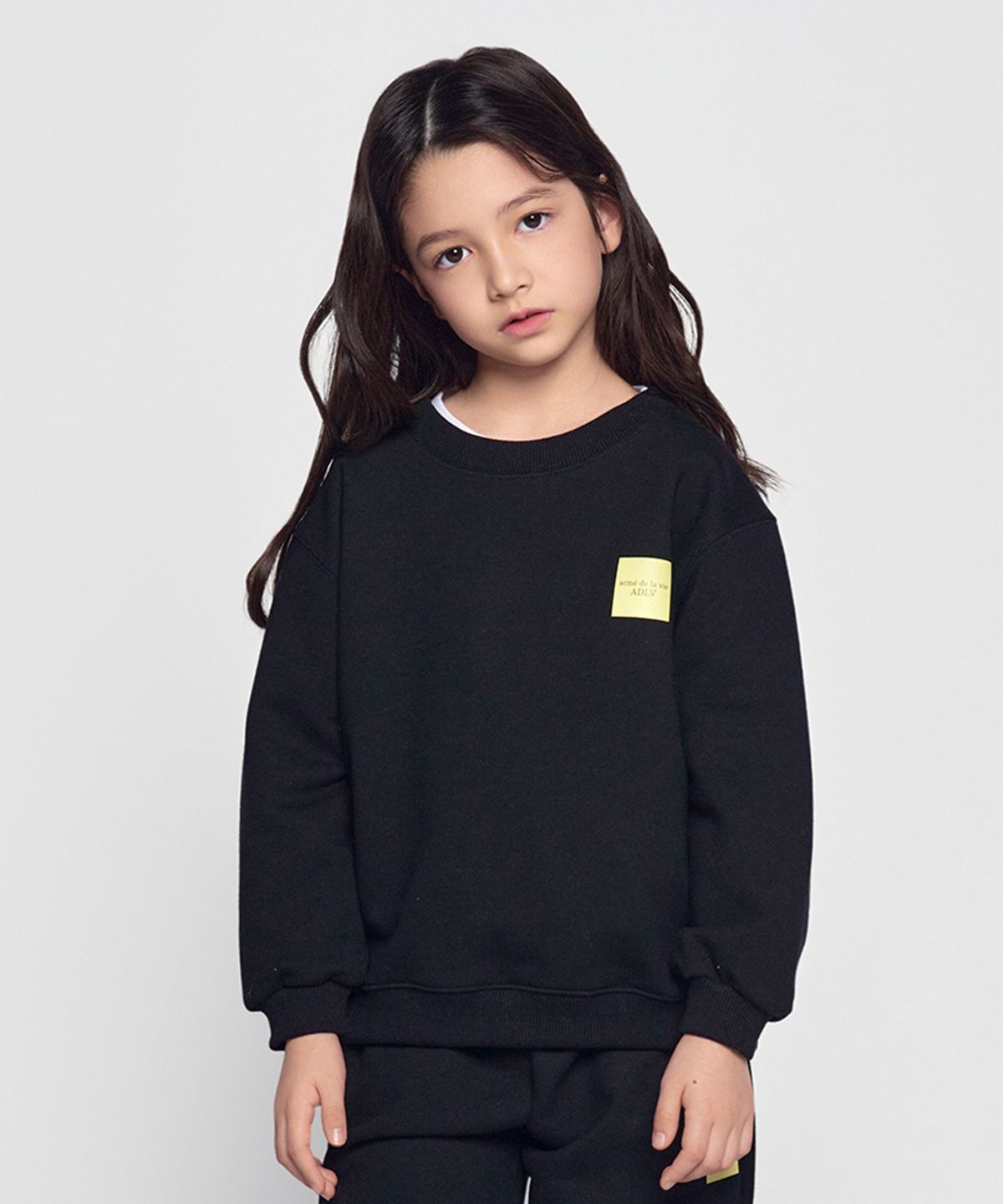 아크메드라비 키즈(acmedelaviekids) KIDS BOX BASIC LOGO SWEATSHIRT (3COLOR)