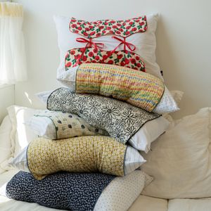 양면 패턴 4중 거즈 베개 덮개 커버 6colors