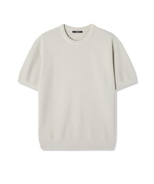 남성 썸머 베이직 라운드 니트 (LT-BEIGE) (HB4SKA3)