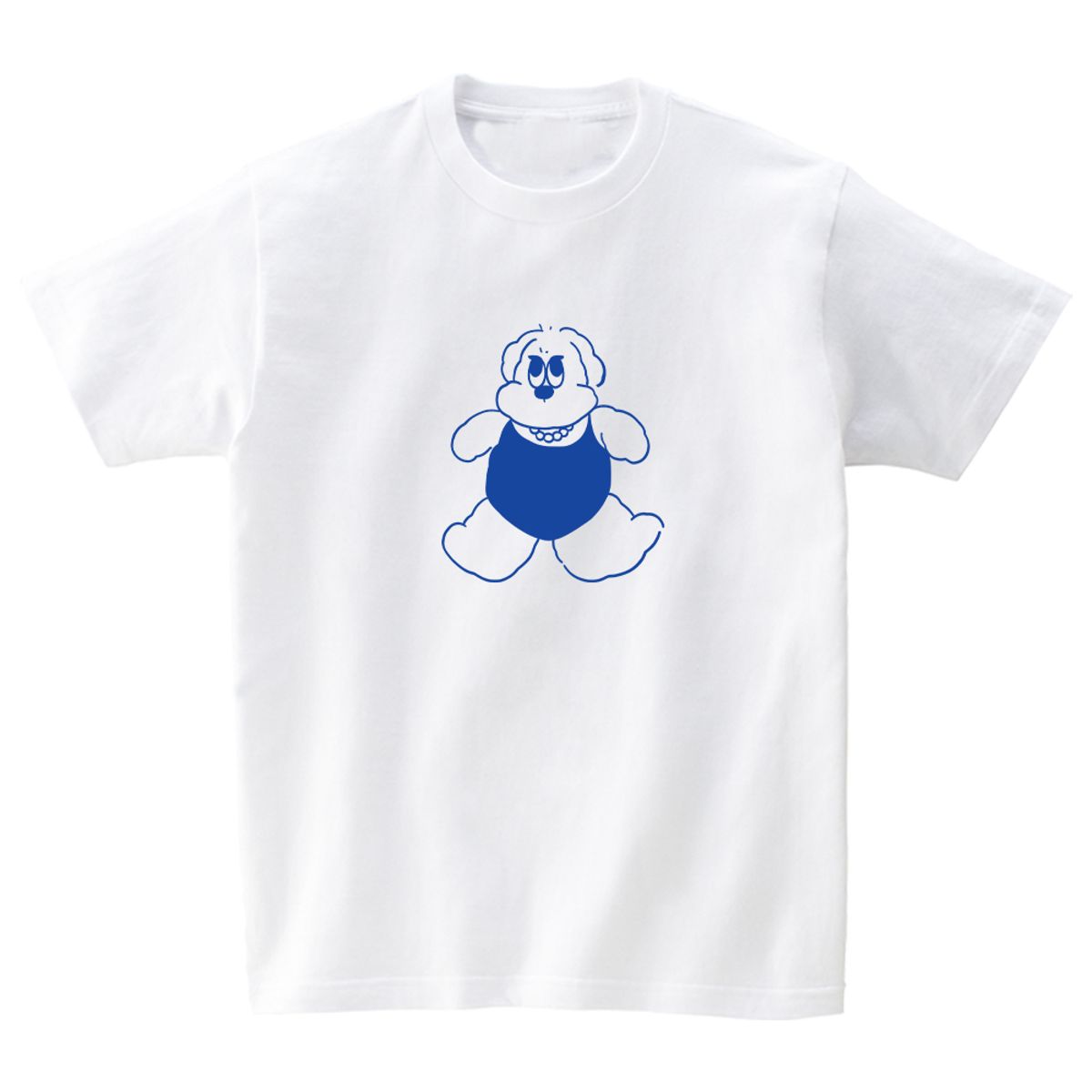 어썸어스(AWESOMEUS) Dog with a pearl necklace T-SHIRTS_4COLOR