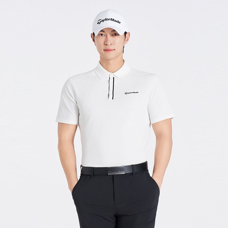 남성 배색 포인트 카라 반팔 니트 TSO-21HG21-100