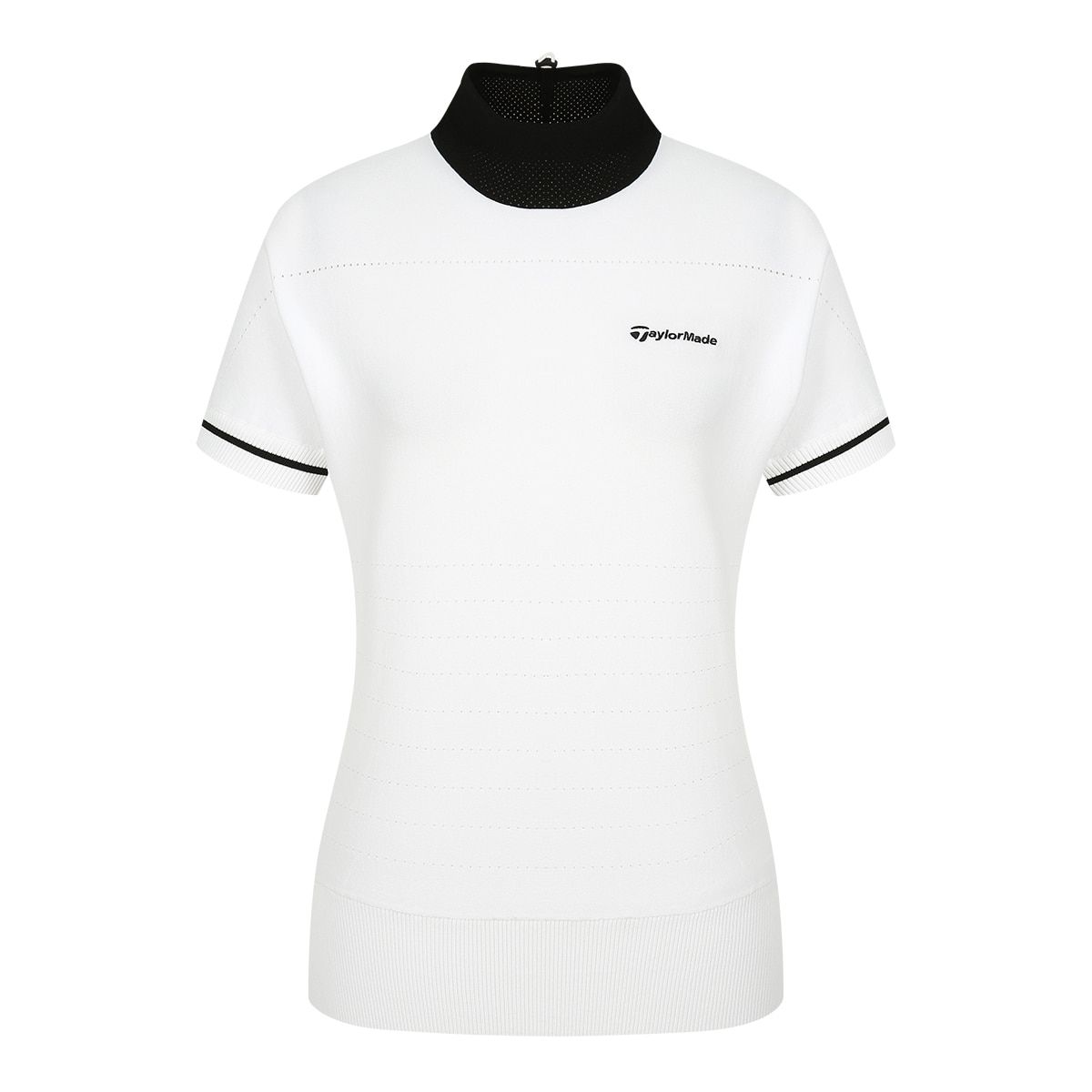테일러메이드 어패럴(TAYLORMADE APPAREL) 여성 하이넥 반팔 니트 TSO-61HG21-100
