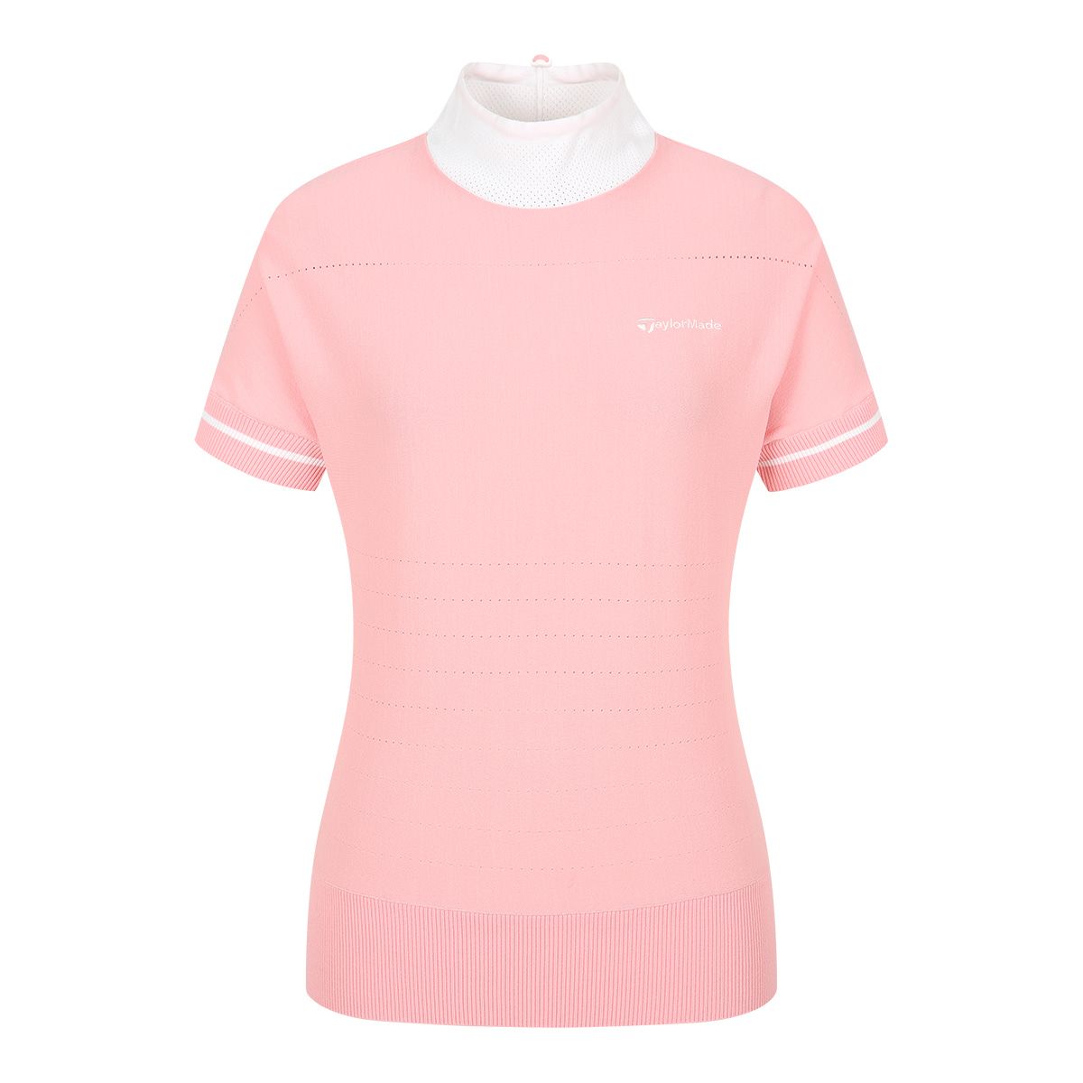 테일러메이드 어패럴(TAYLORMADE APPAREL) 여성 하이넥 반팔 니트 TSO-61HG21-403