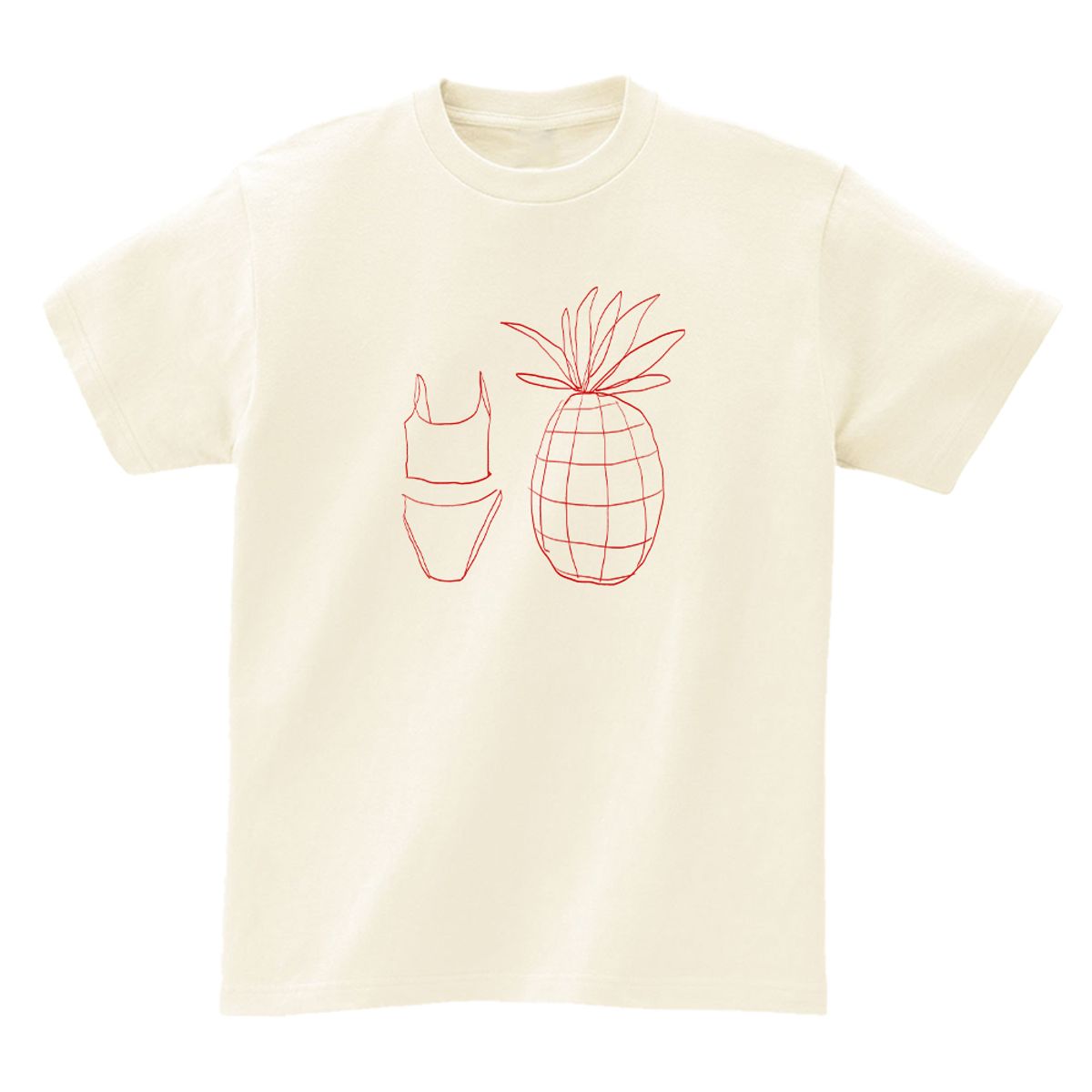 어썸어스(AWESOMEUS) Pineapple and bikini T-SHIRTS_4COLOR