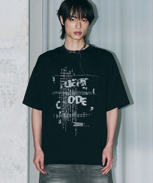 코드 반팔티 (블랙)