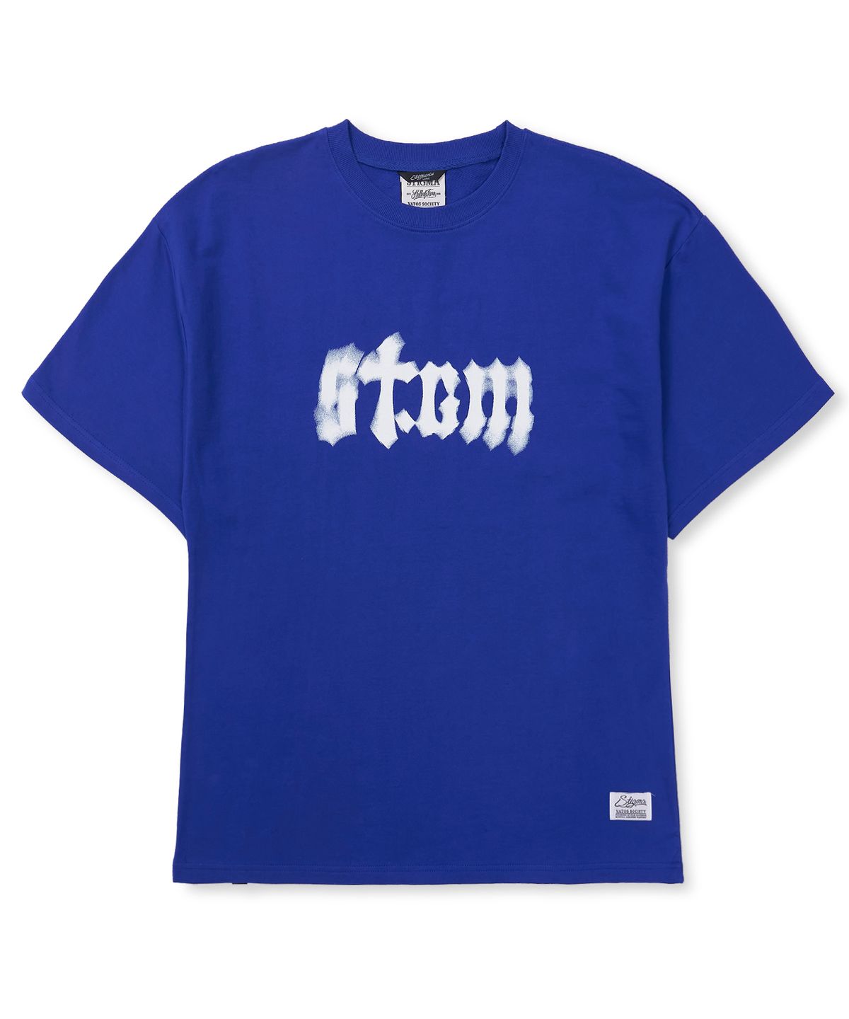 스티그마(STIGMA) Blur STGM Semi-oversized T-shirts Blue