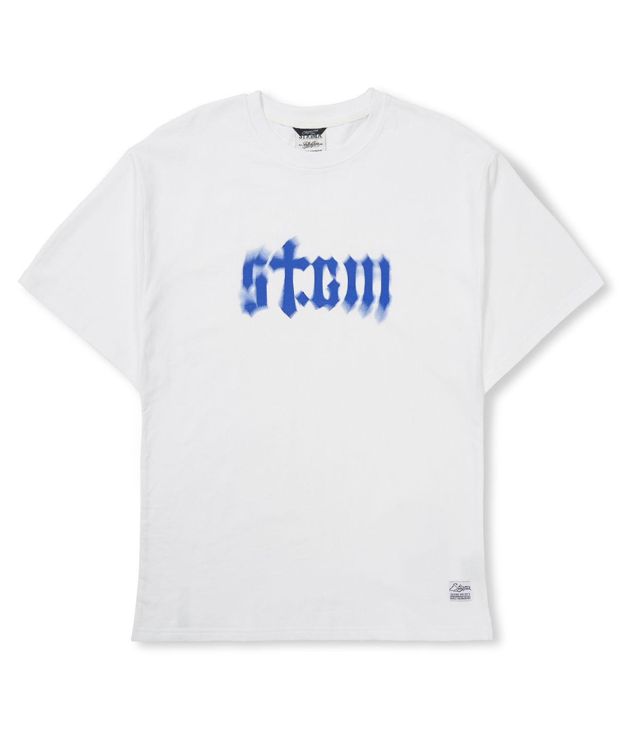 스티그마(STIGMA) Blur STGM Semi-oversized T-shirts White