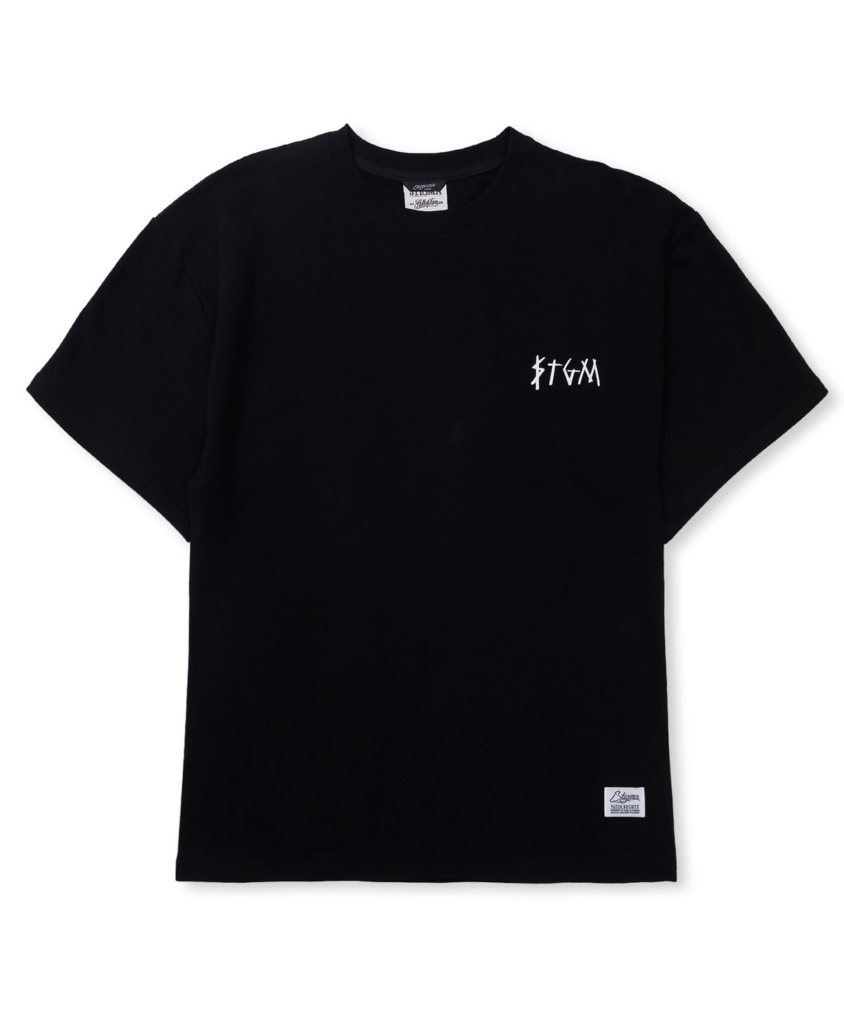 스티그마(STIGMA) Staff Semi-oversized T-shirts Black