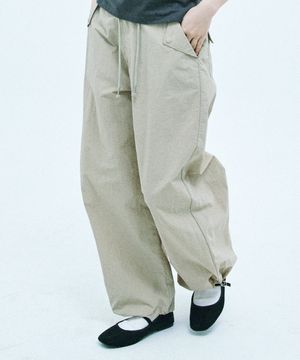 W BALLOON PANTS [BEIGE]