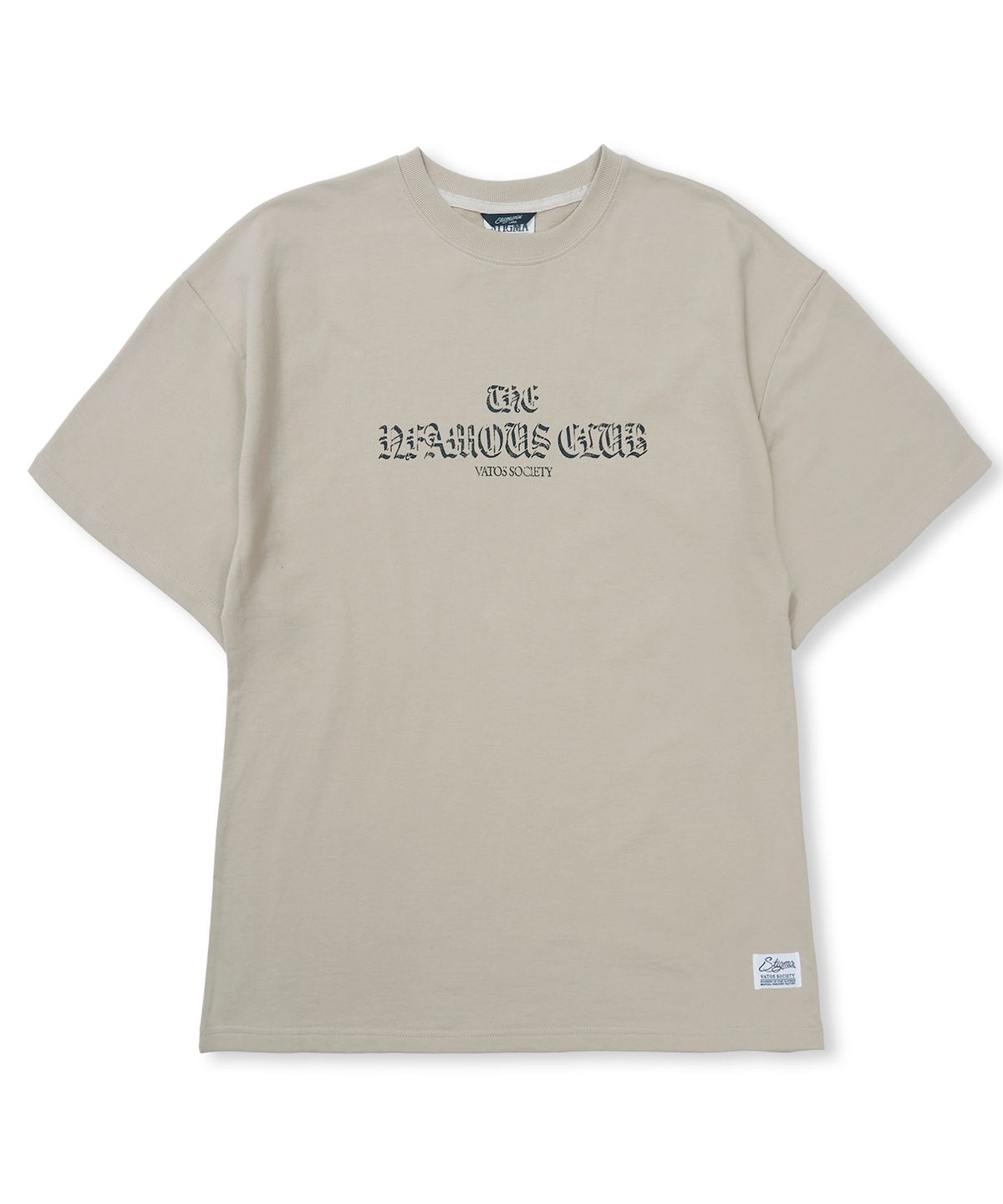 스티그마(STIGMA) Infamous Semi-oversized T-shirts Beige