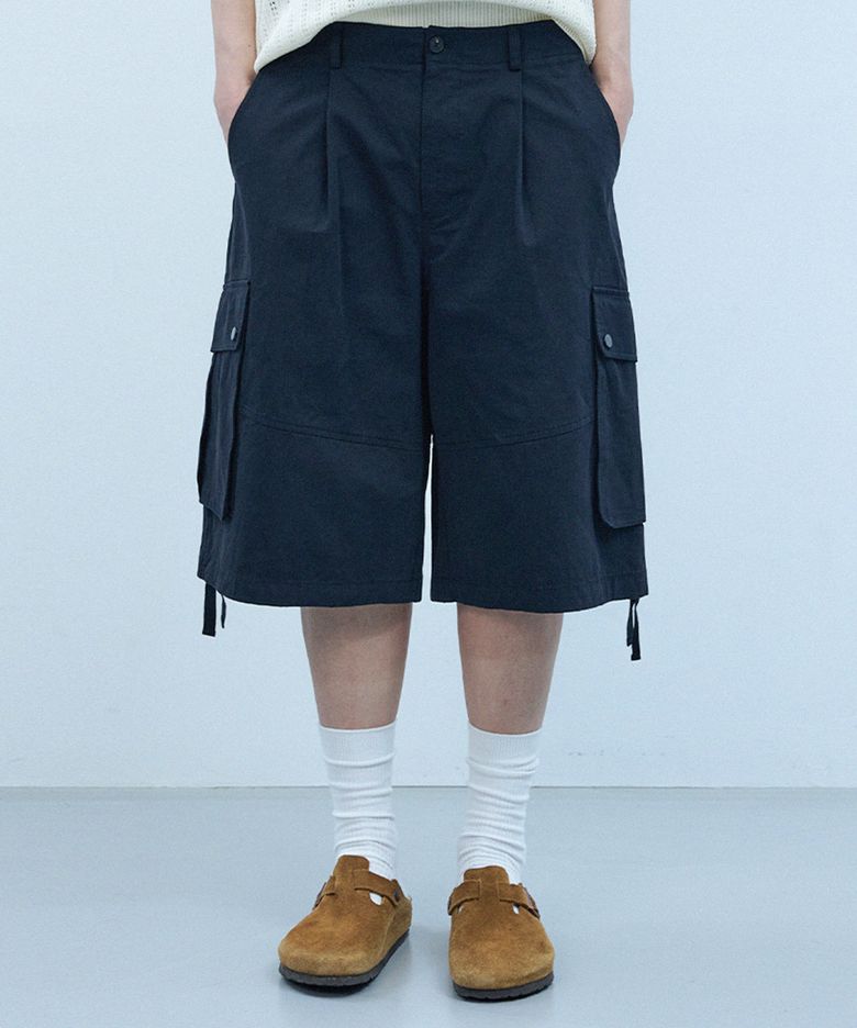 BERMUDA CARGO PANTS [BLACK]