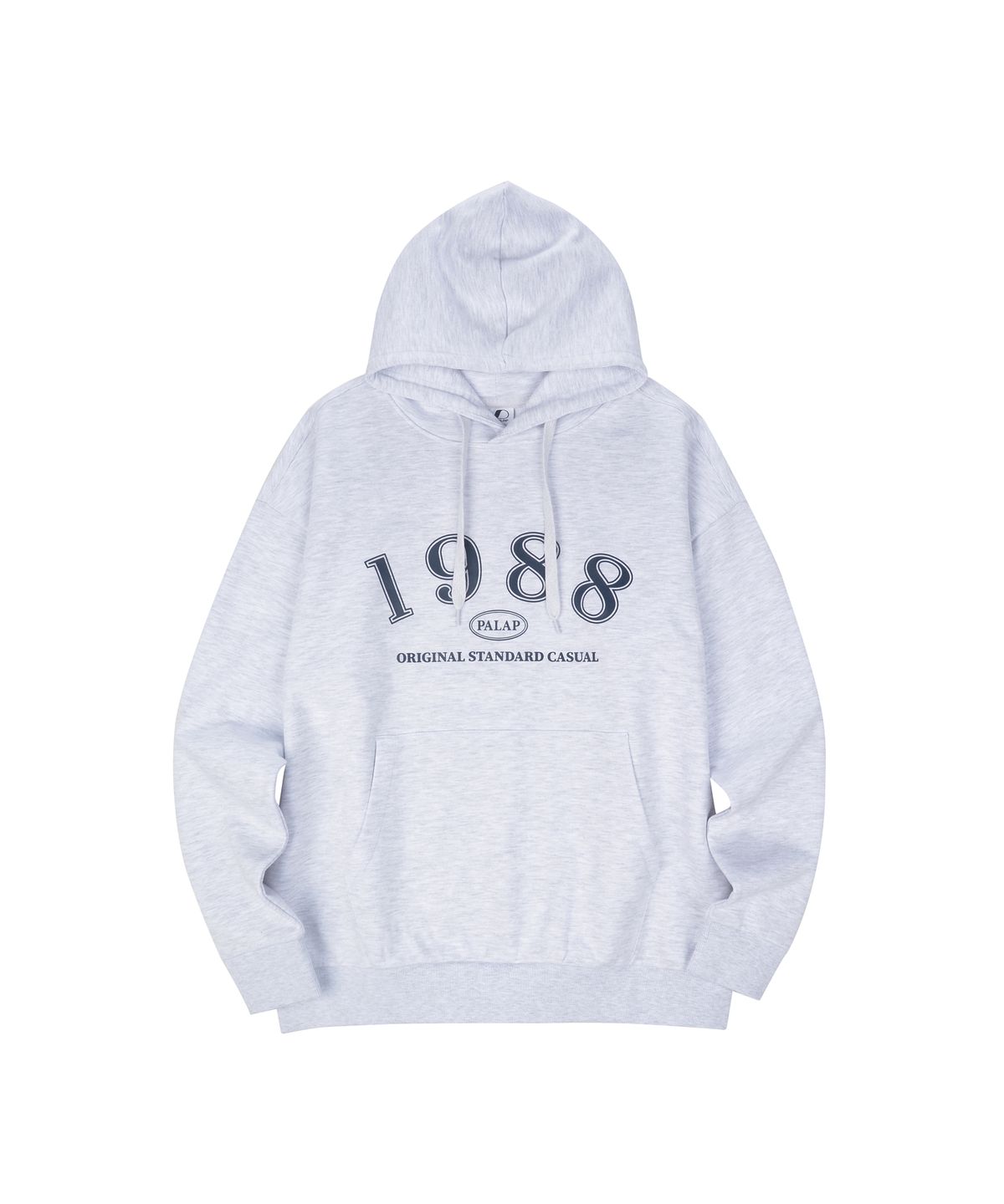 팔랩(PALAP) 남여공용 1988 빅로고 오버핏 후드 티셔츠_PL25S3HT004_LGR