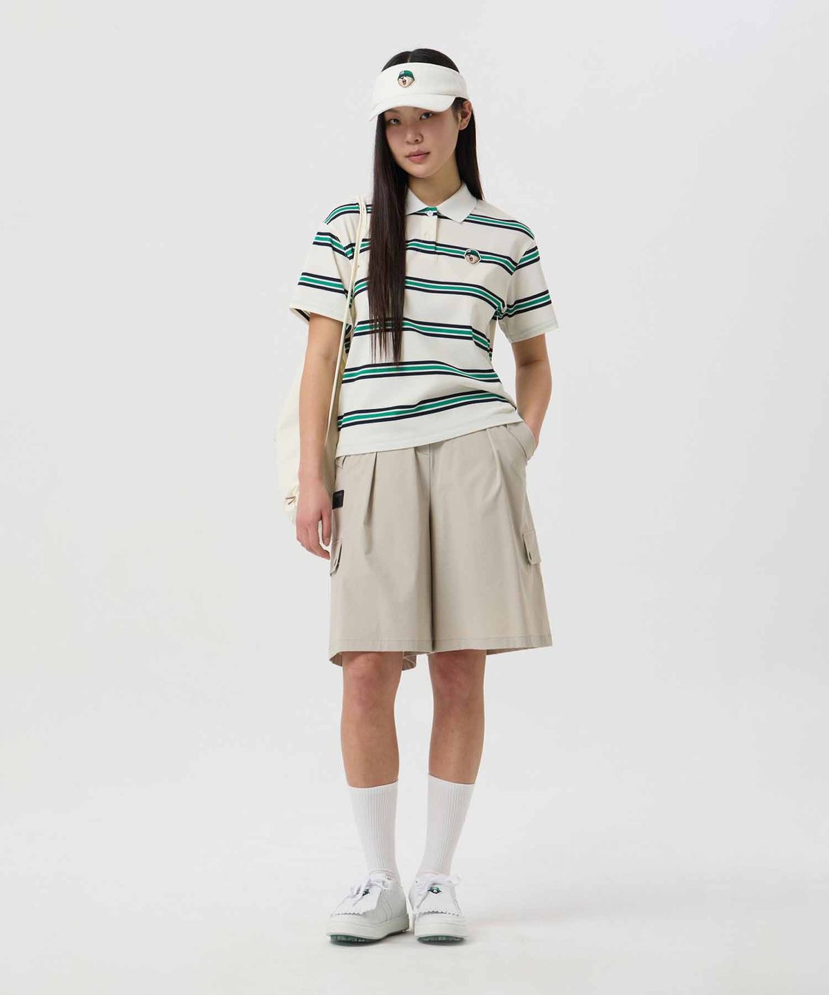 골든베어(GOLDEN BEAR) (WOMEN) Bermuda Cargo Shorts_G5PAM25325BEX