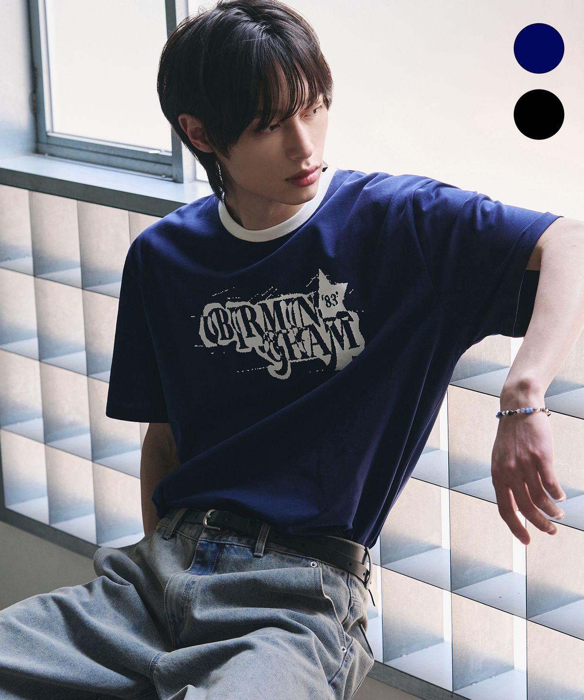 아워데이즈(OURDAYZ) 빈티지 버밍엄 링거 티셔츠 [3COLORS]