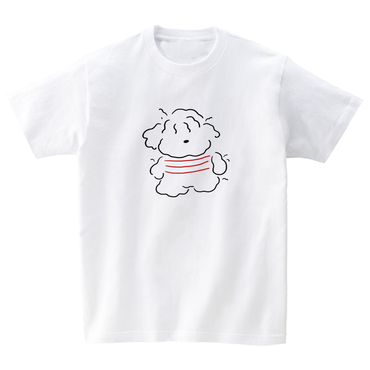 어썸어스(AWESOMEUS) Dog in a striped SHIRTS_4COLOR