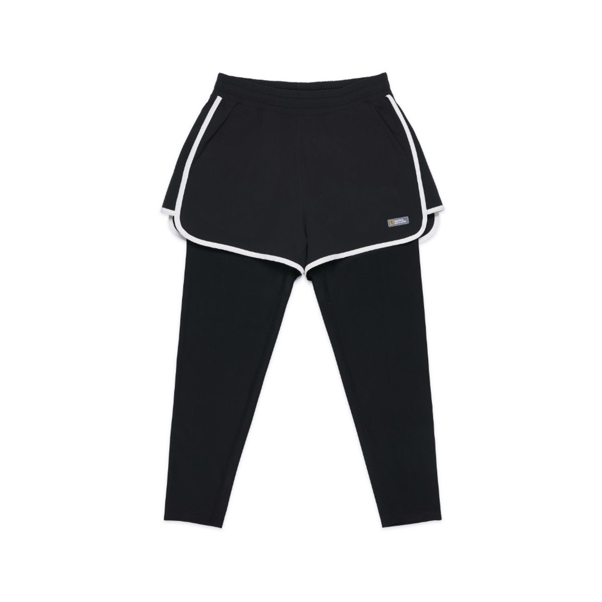 내셔널지오그래픽 키즈(NATIONAL GEOGRAPHIC KIDS) K252GWL610 여아 3부 레이어드 워터레깅스 CARBONBLACK