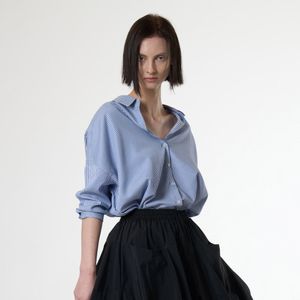 AW51SH07 라이트 백 슬릭 셔츠_블루