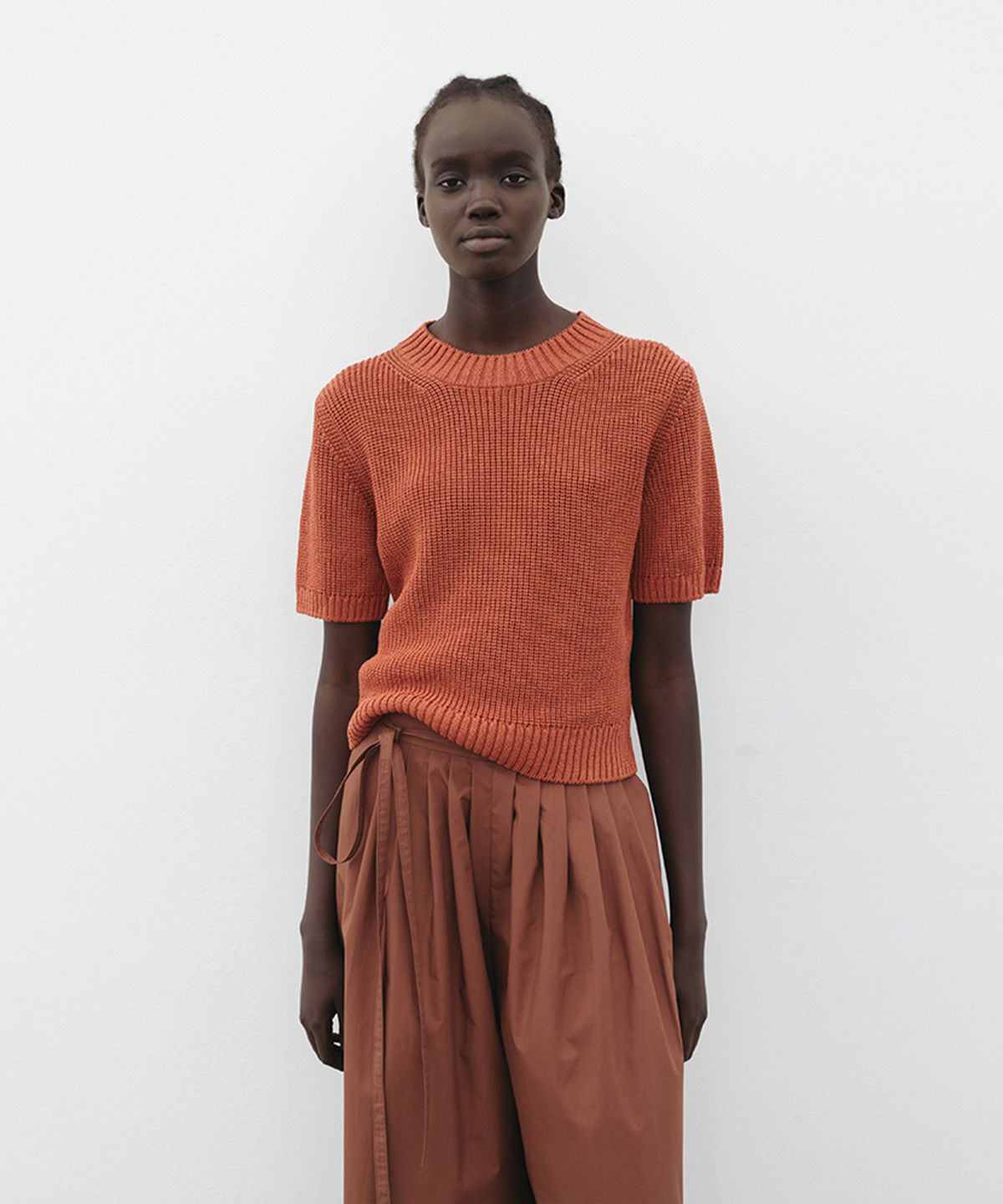 더룸(THELOOM) SUSTAINABLE PAPER PULLOVER_RED BEAN