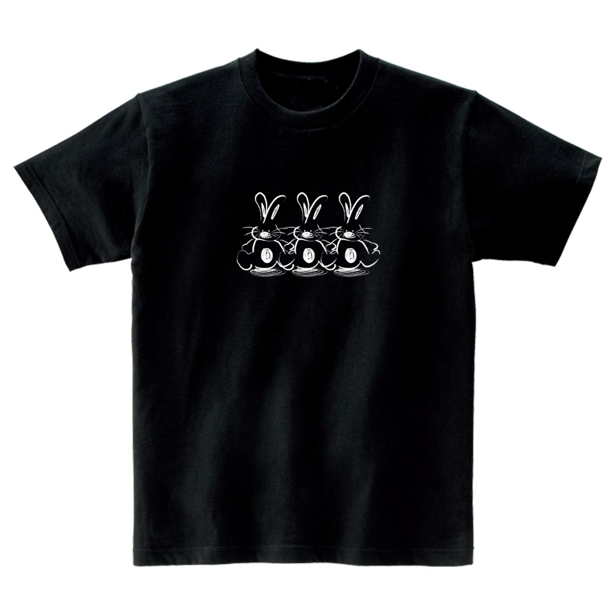 어썸어스(AWESOMEUS) Three white rabbits T-SHIRTS_4COLOR