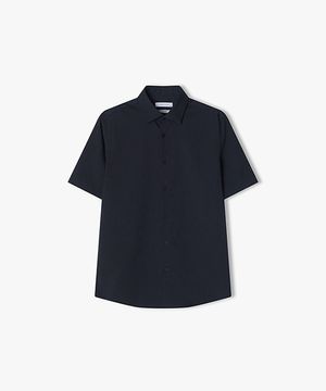 [25SS] LLM31584 다크네이비 슬림핏 레귤러 카라 비즈니스 반팔 셔츠
