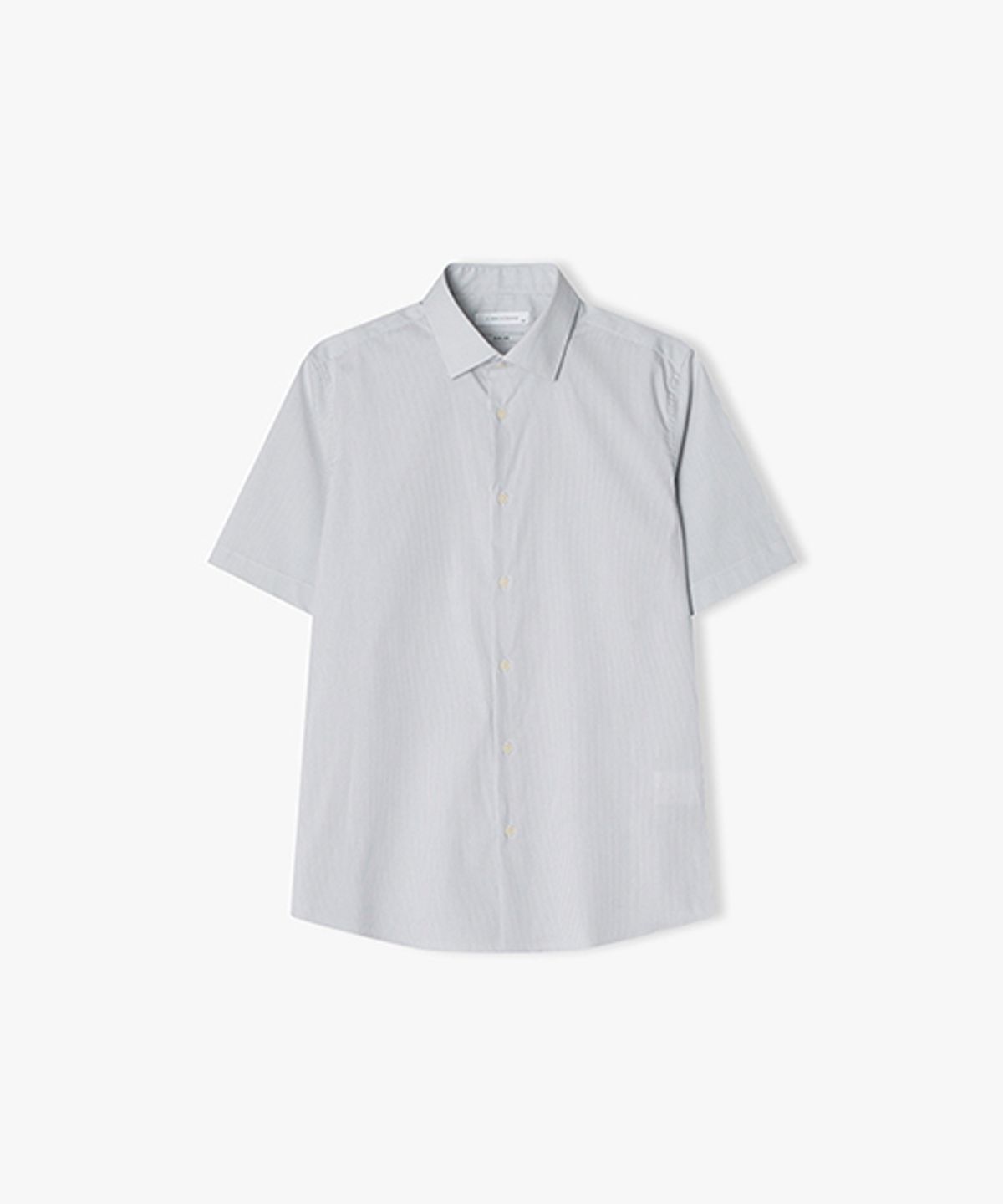 리버클래시(LIBERCLASSY) [25SS] LLM31585 그레이 슬림핏 레귤러 카라 비즈니스 반팔 셔츠