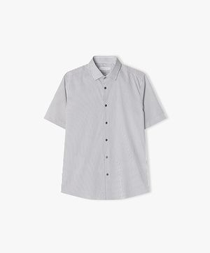 [25SS] LLM31586 다크네이비 슬림핏 레귤러 카라 비즈니스 반팔 셔츠