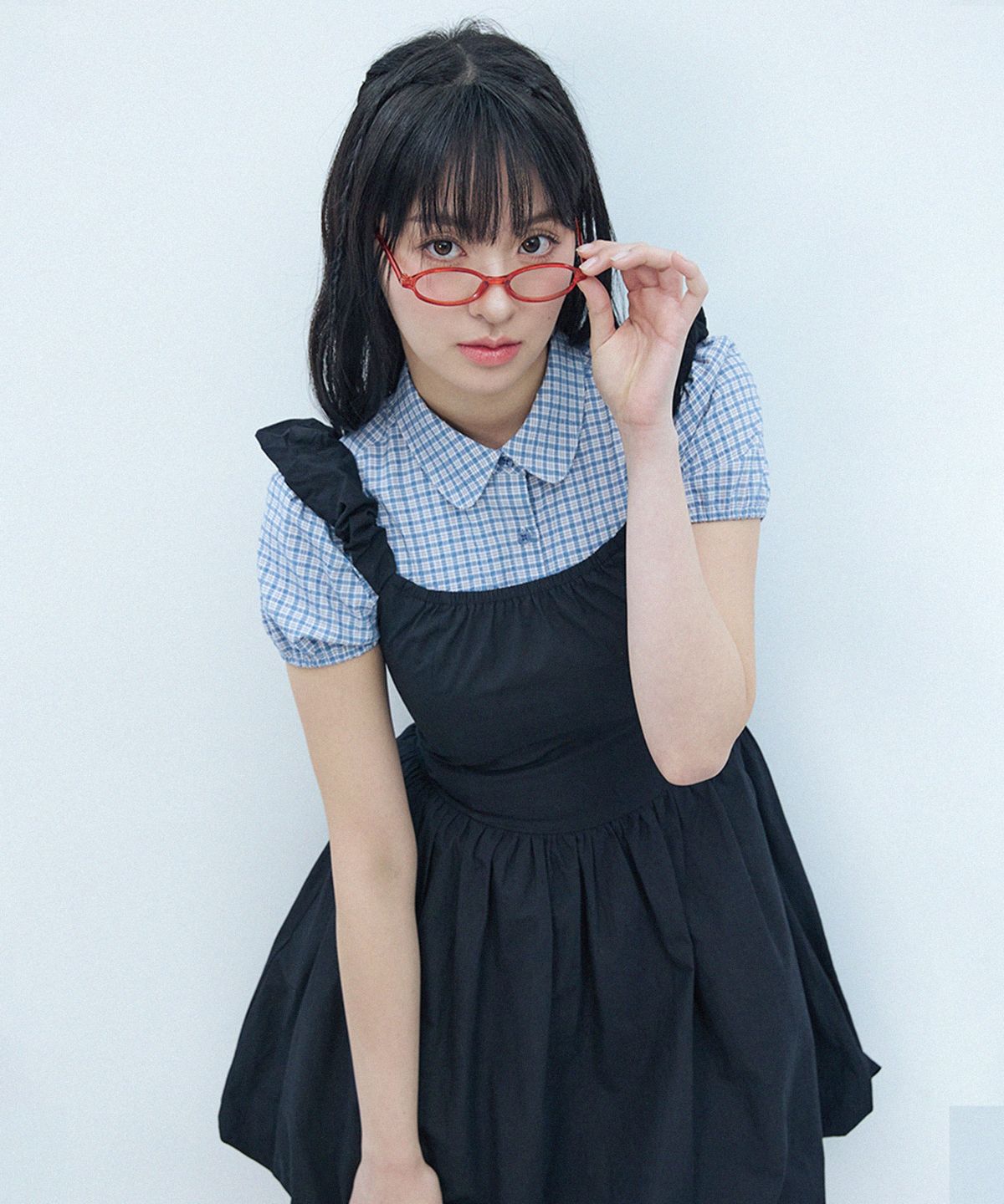 꼬모니노즈(COMONINOZ) W COMO PUFF SHIRT [BLUE]