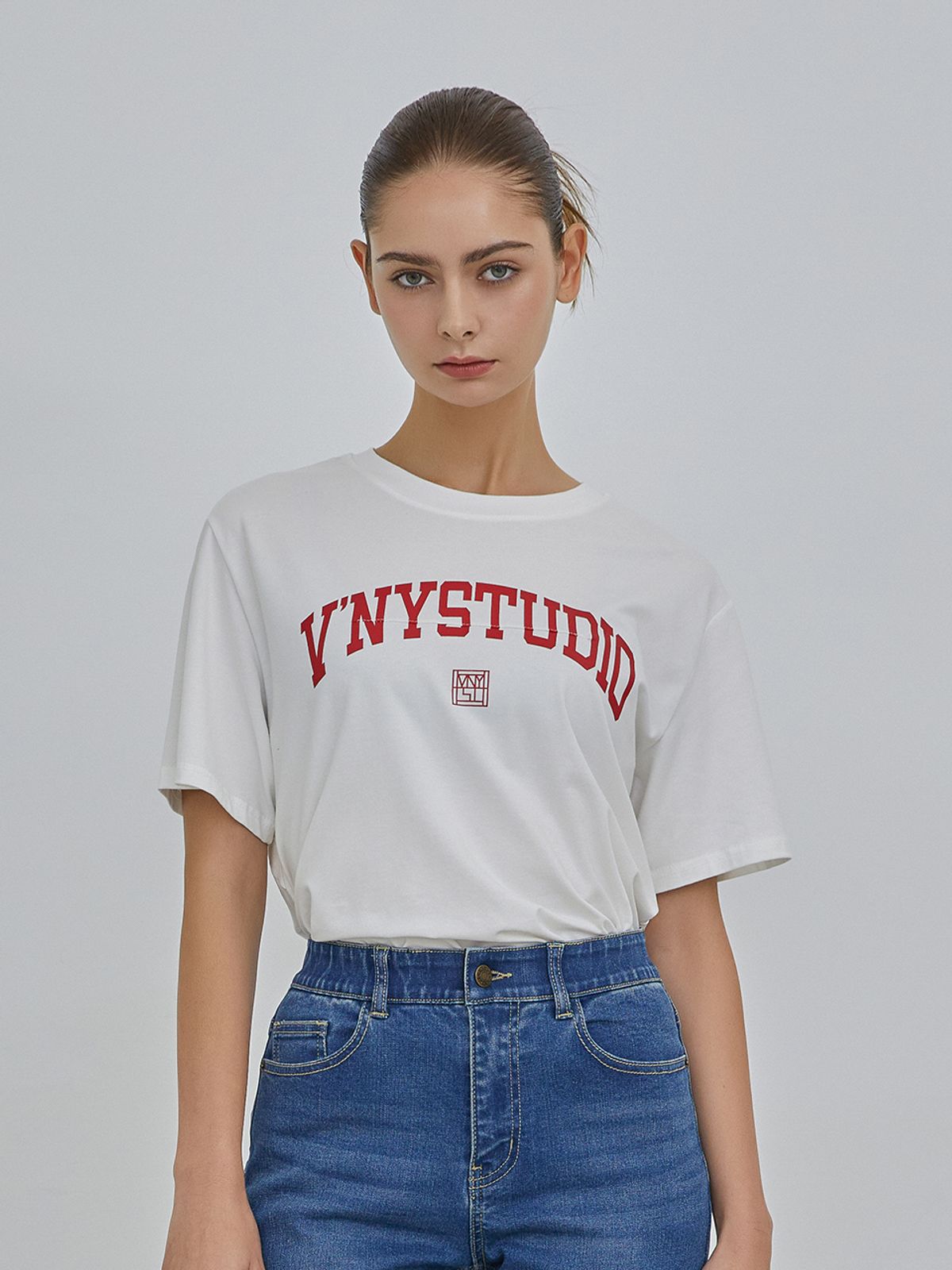 브이엔와이스튜디오(VNYSTUDIO) Back Cut out T-Shirt_YA6STN7